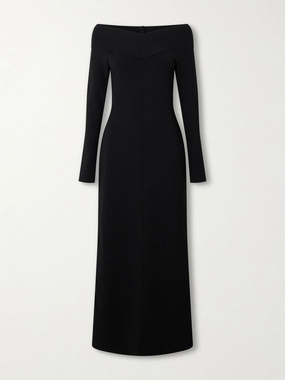 Off-the-shoulder knitted midi dress by STELLA MCCARTNEY