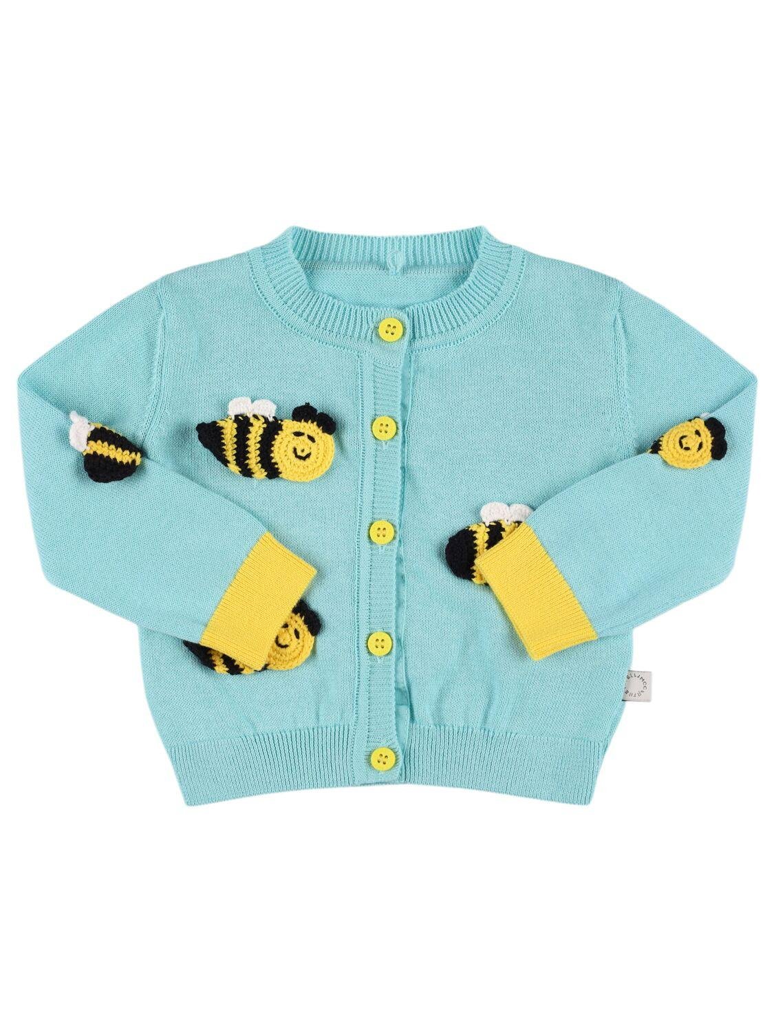 Organic Cotton Embroidered Bee Cardigan by STELLA MCCARTNEY