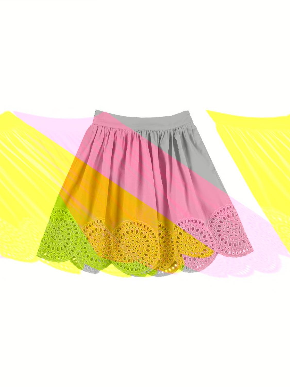 Organic Cotton Poplin Midi Skirt by STELLA MCCARTNEY