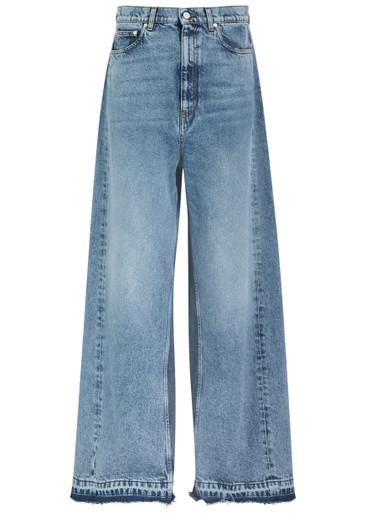 Panelled wide-leg jeans by STELLA MCCARTNEY