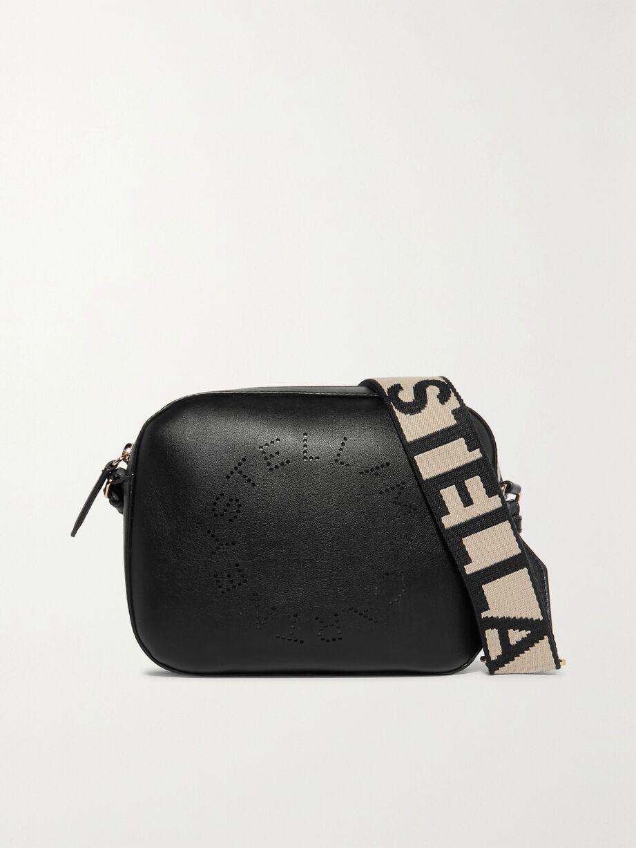 Perforated vegetarian leather camera bag by STELLA MCCARTNEY