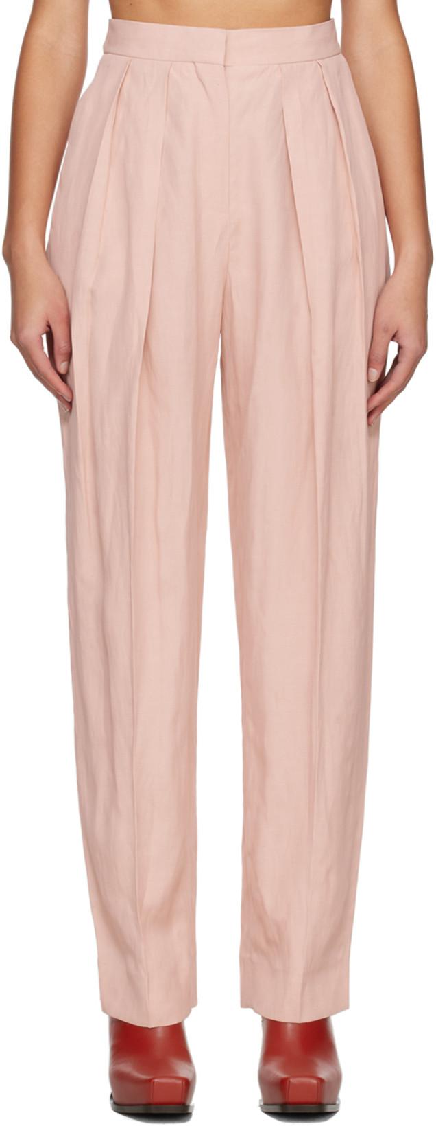 Pink Pleated Trousers by STELLA MCCARTNEY