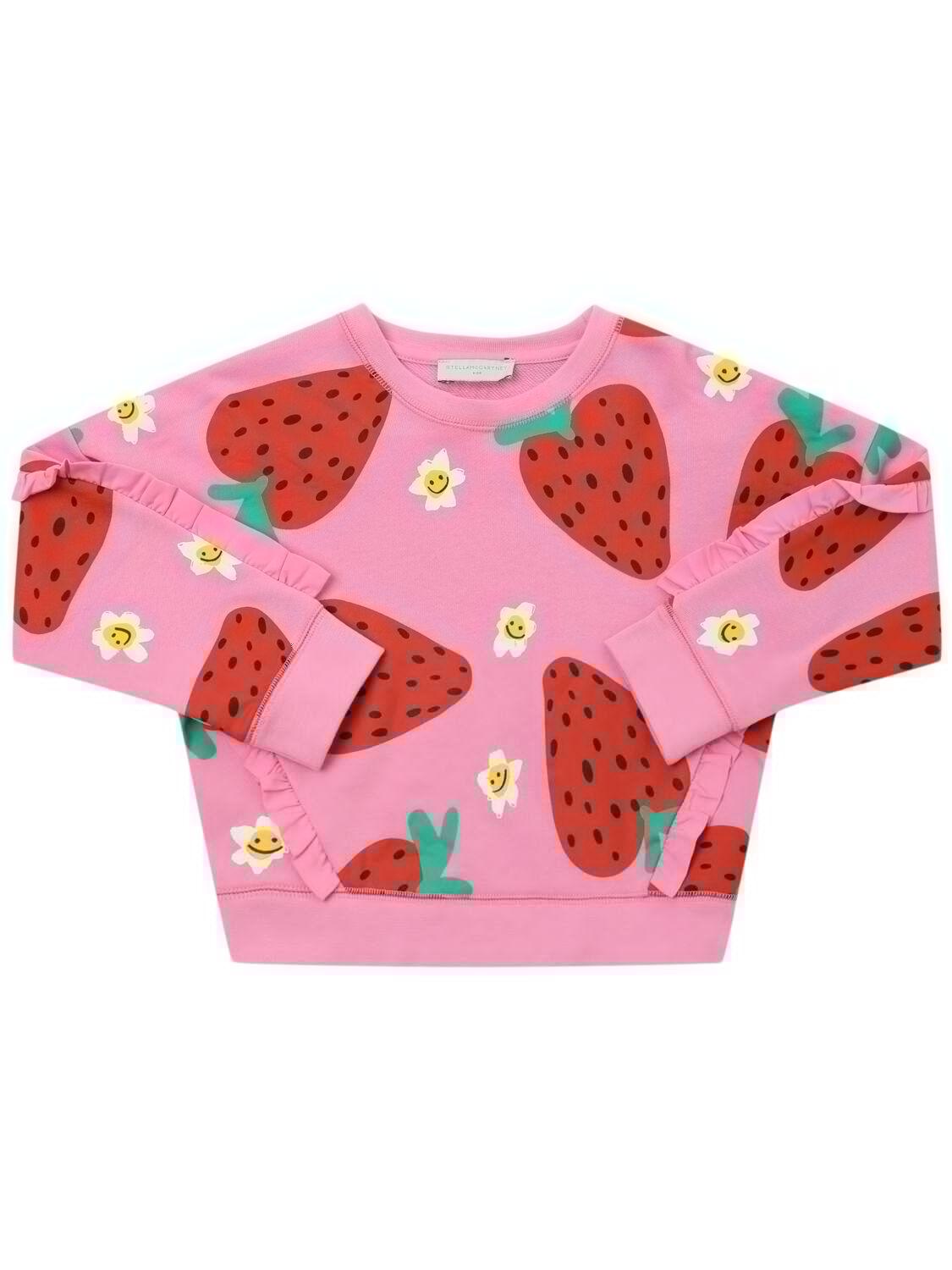 Printed Cotton Crewneck Sweatshirt by STELLA MCCARTNEY