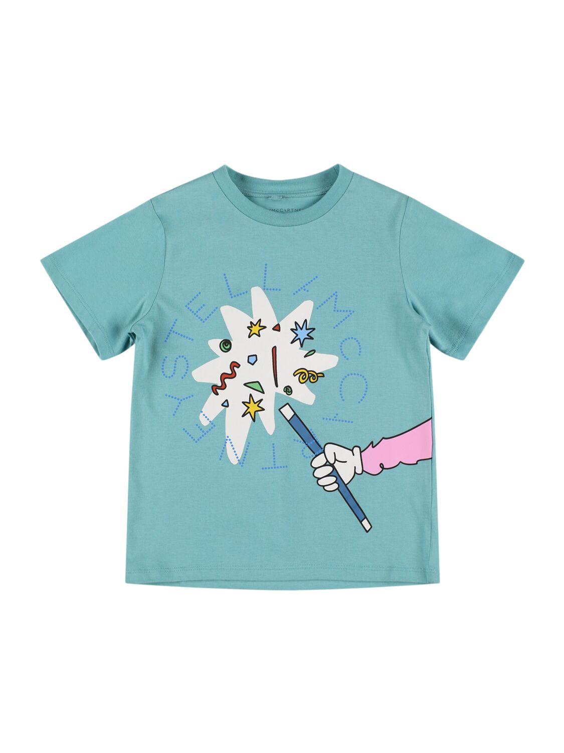 Printed Cotton Jersey T-shirt by STELLA MCCARTNEY