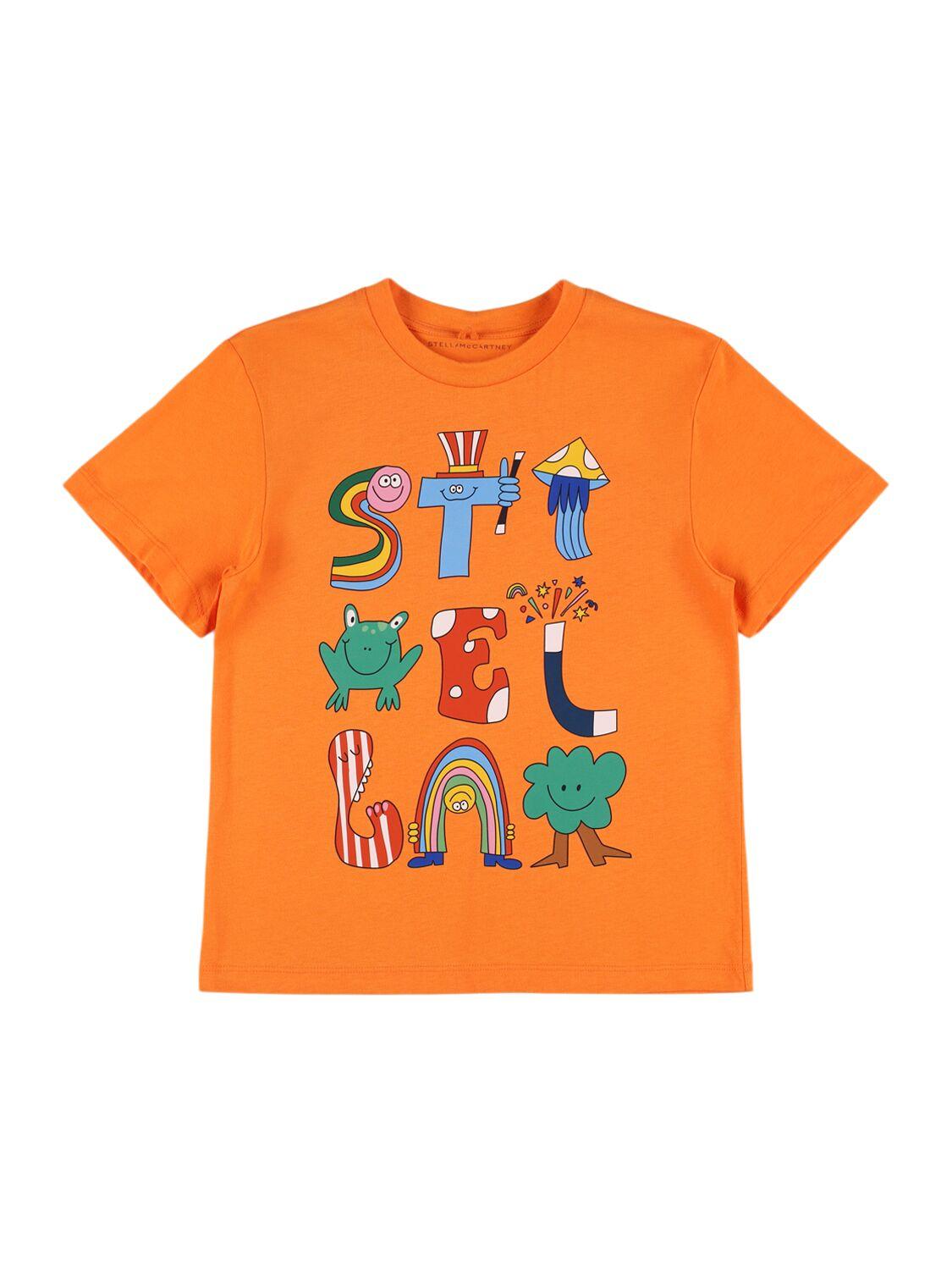 Printed Cotton Jersey T-shirt by STELLA MCCARTNEY