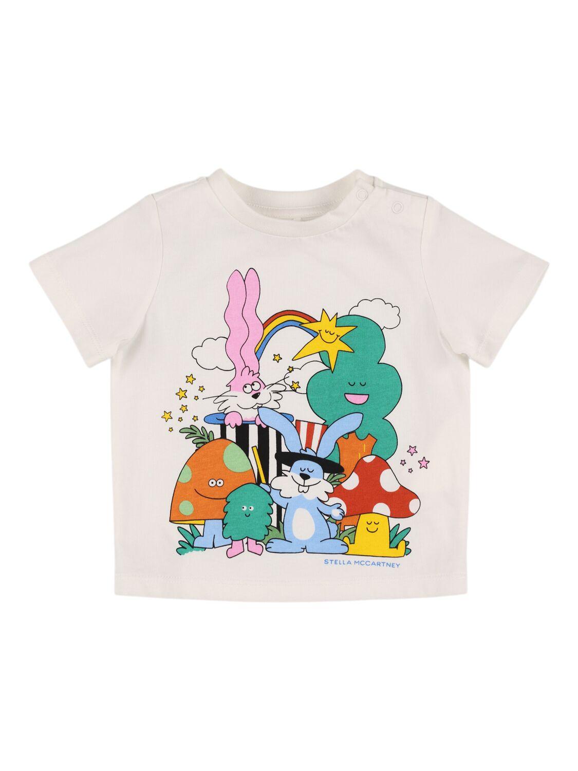 Printed Cotton Jersey T-shirt by STELLA MCCARTNEY