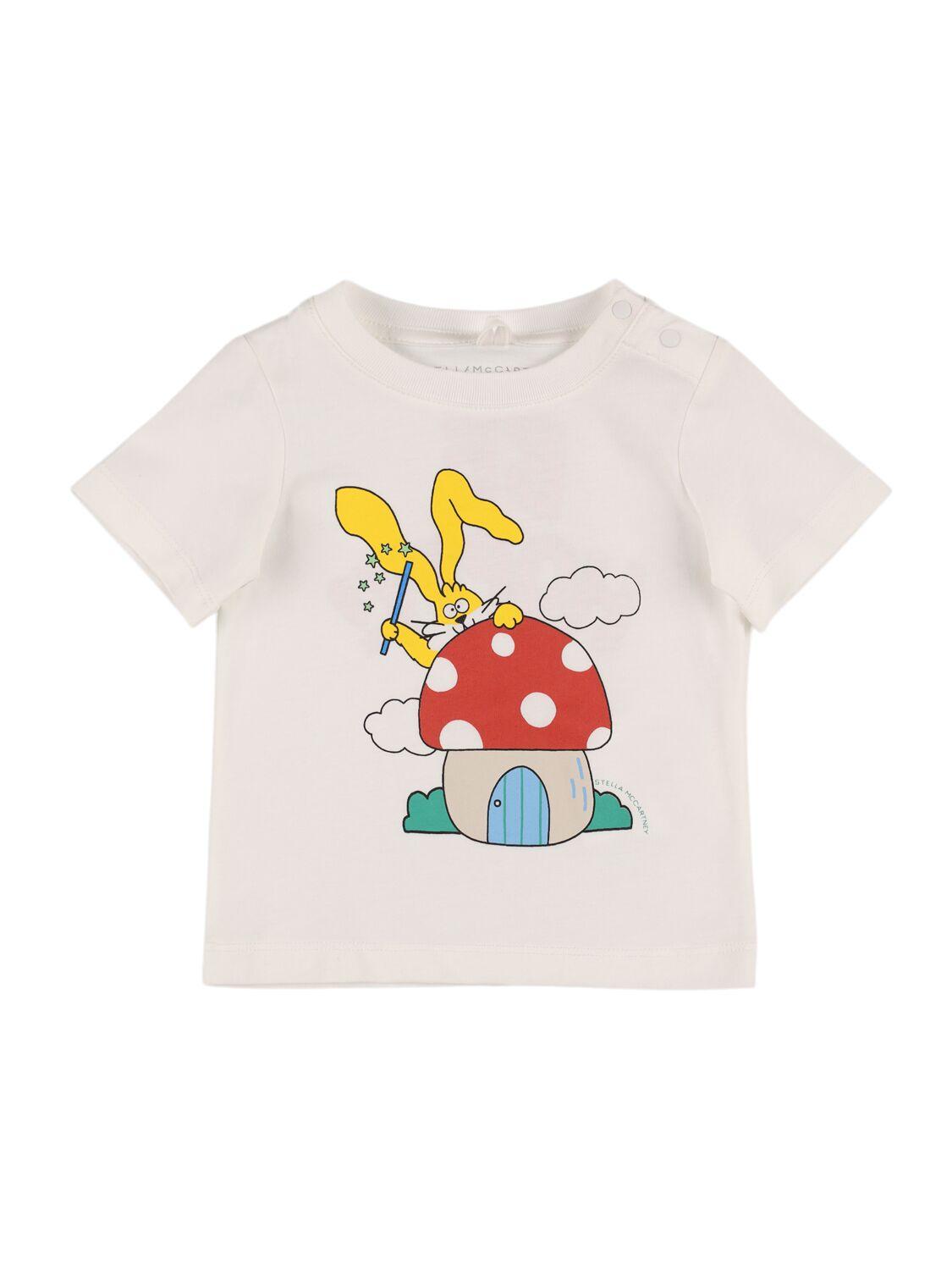 Printed Cotton Jersey T-shirt by STELLA MCCARTNEY