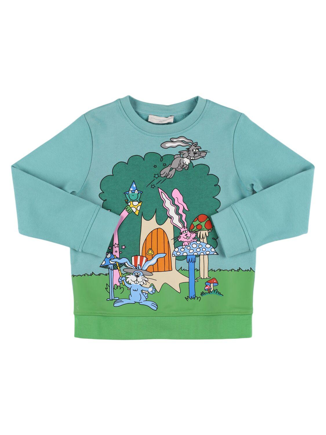 Printed Cotton Sweatshirt by STELLA MCCARTNEY