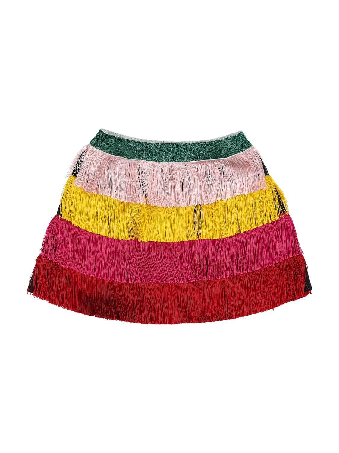 Recycled Fringe Mini Skirt by STELLA MCCARTNEY