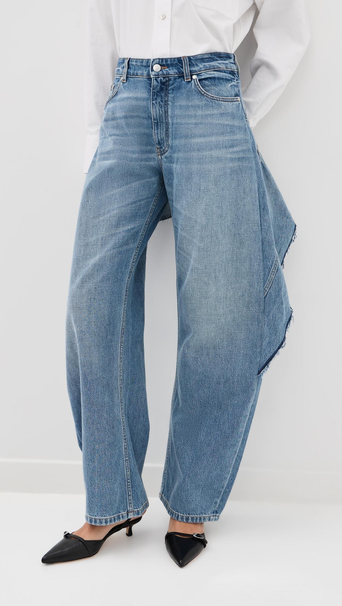 Relaxed Curve Deconstructed Jeans by STELLA MCCARTNEY