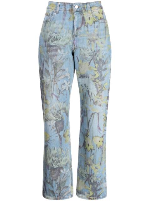 Rewild Flora denim trousers by STELLA MCCARTNEY