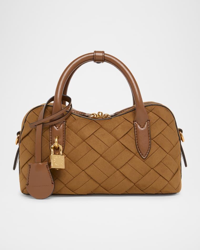 Ryder Small Woven Faux Suede Top-Handle Bag by STELLA MCCARTNEY