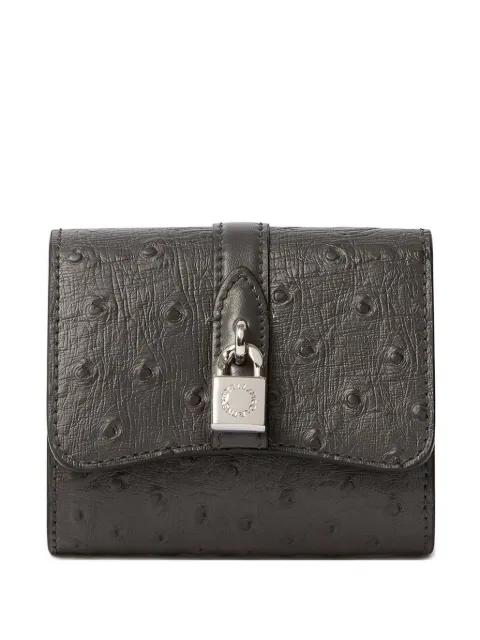 Ryder padlock-detail textured bi-fold wallet by STELLA MCCARTNEY
