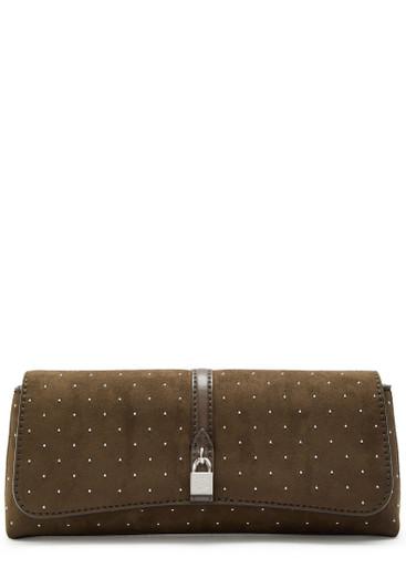 Ryder studded faux suede pochette by STELLA MCCARTNEY