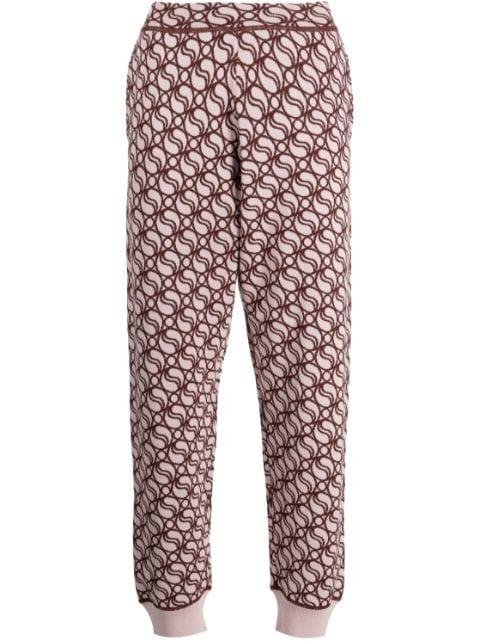 S-Wave printed knitted wool trousers by STELLA MCCARTNEY