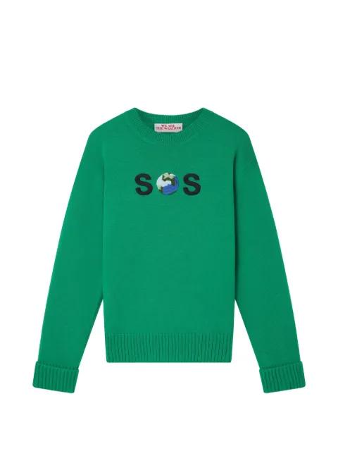 SOS-embroidered wool sweater by STELLA MCCARTNEY