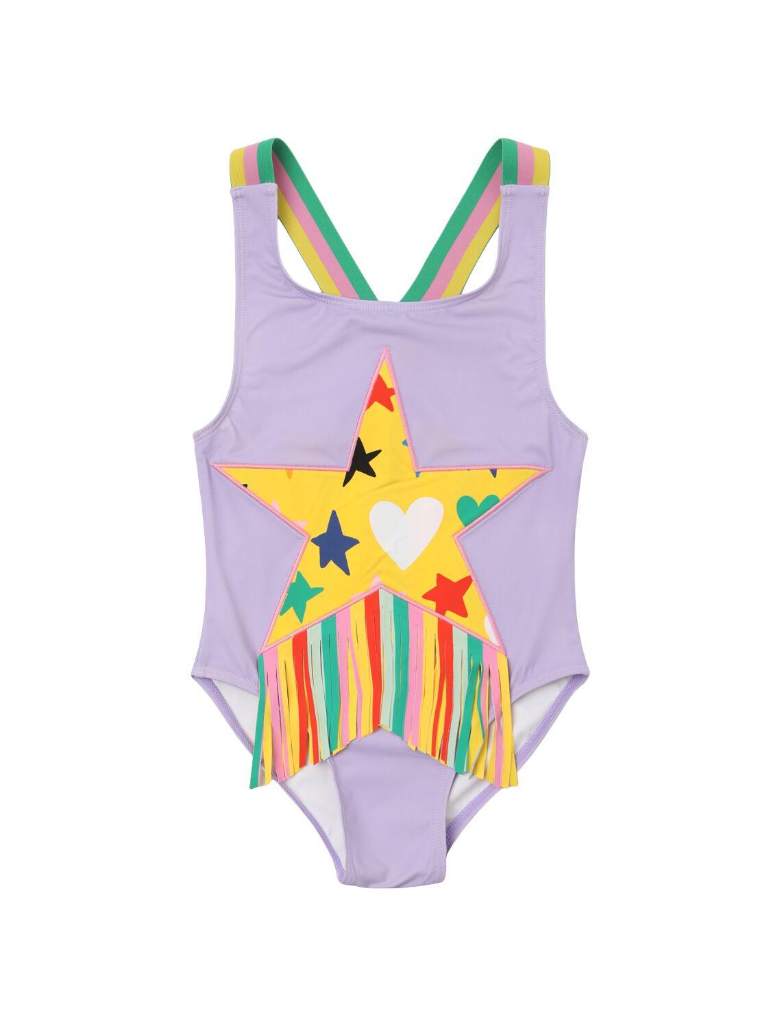 Star Embroidered Poly One Piece Swimsuit by STELLA MCCARTNEY