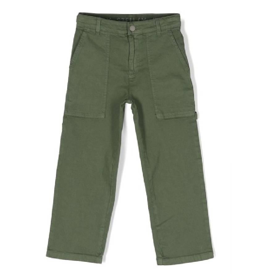 Stella McCartney Girls Straight-Fit Khaki Jeans by STELLA MCCARTNEY