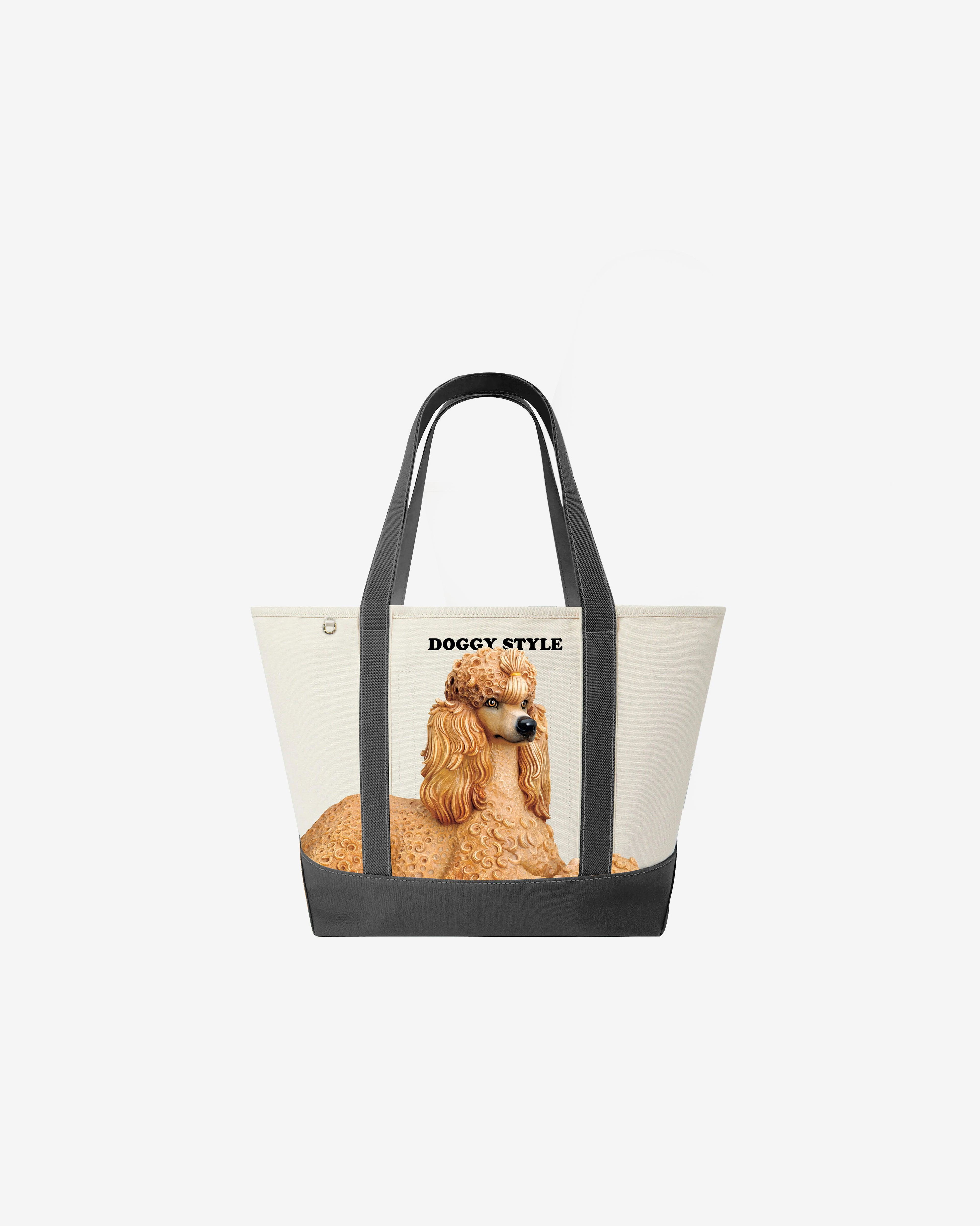 Stella McCartney - Jeff Koons Doggy Style Tote Bag - (Ivory/Black) by STELLA MCCARTNEY