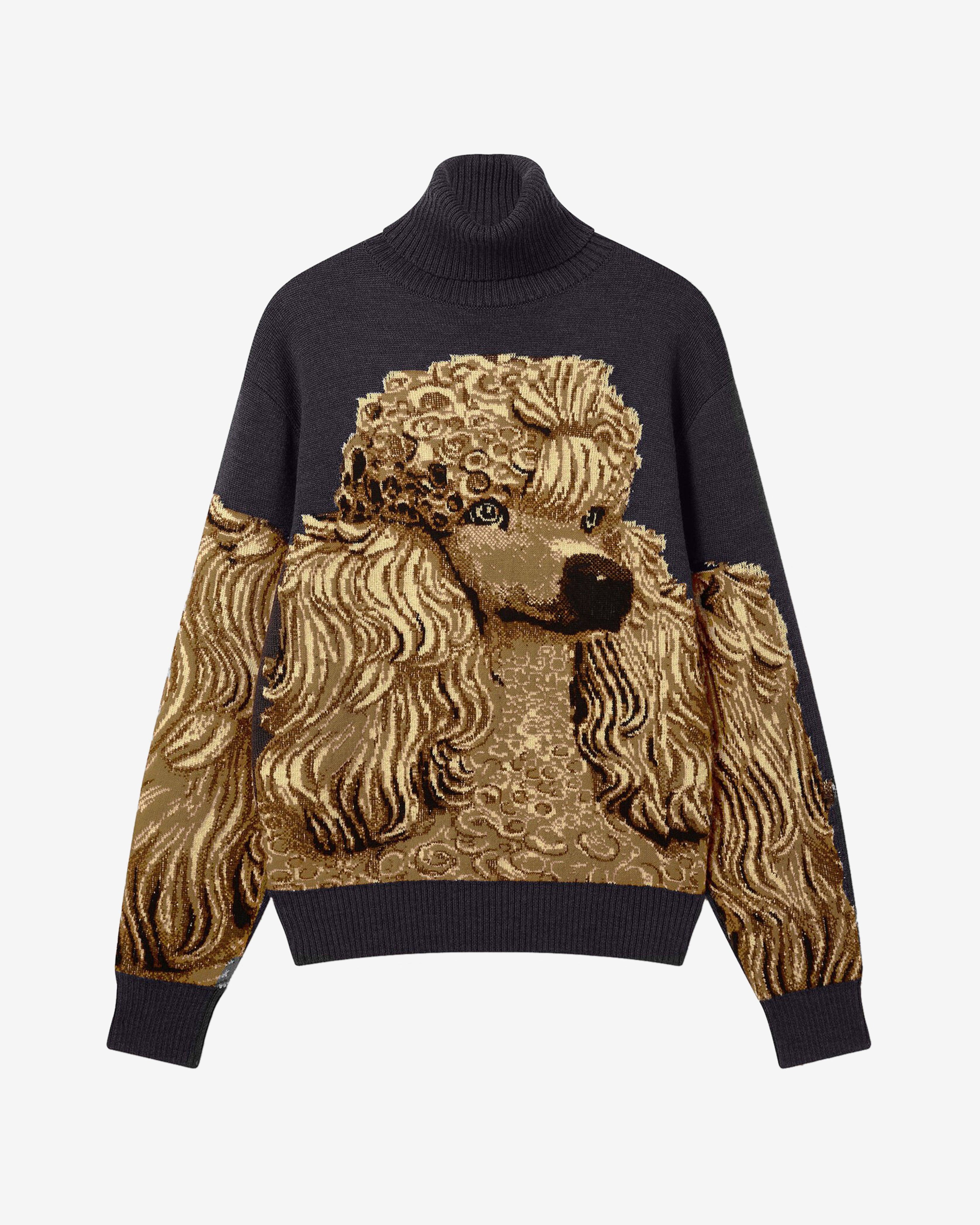 Stella McCartney - Jeff Koons Poodle Jumper - (Dark Grey/ Melange) by STELLA MCCARTNEY