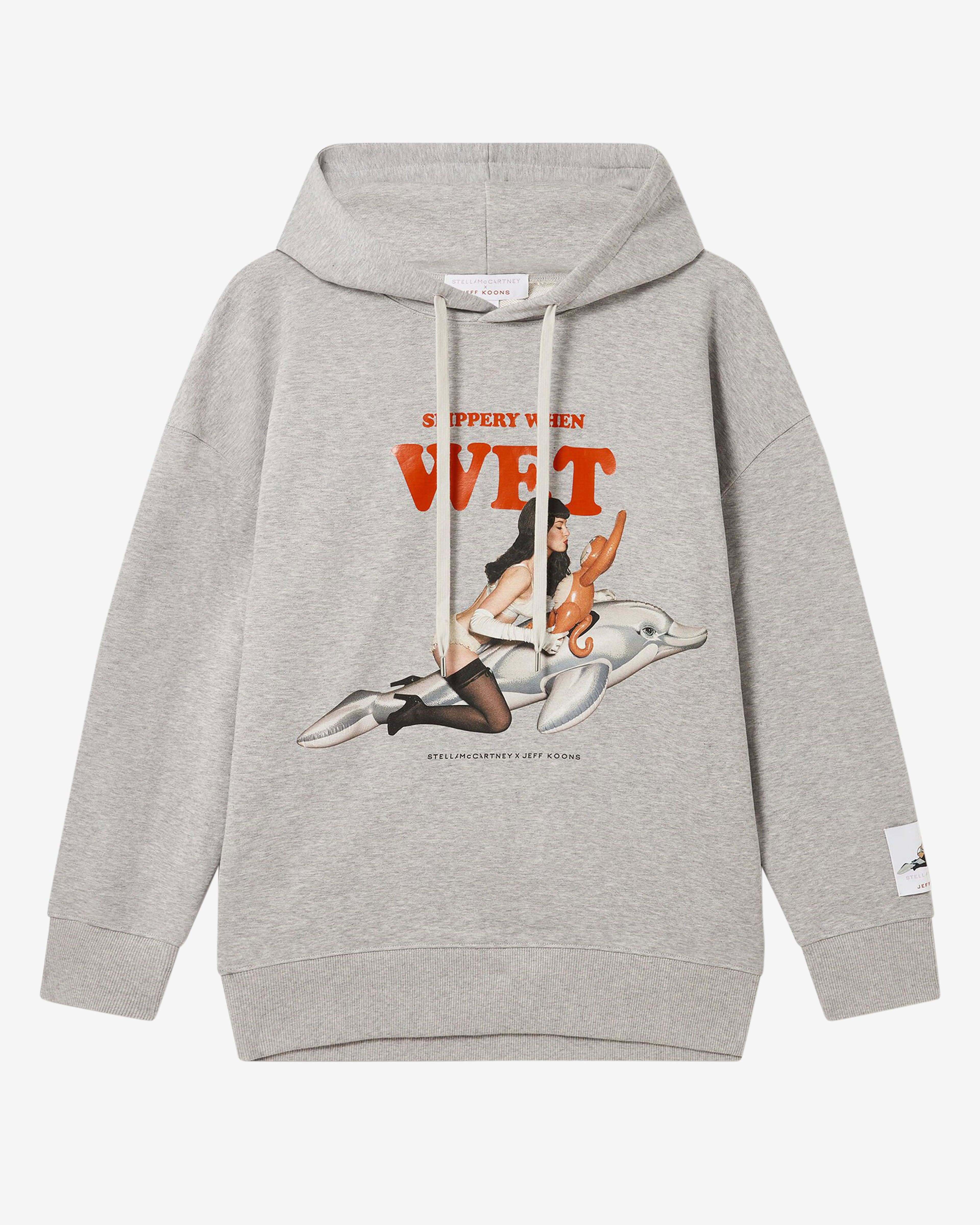 Stella McCartney - Jeff Koons Slippery When Wet Hoodie - (Light Grey/Melange) by STELLA MCCARTNEY