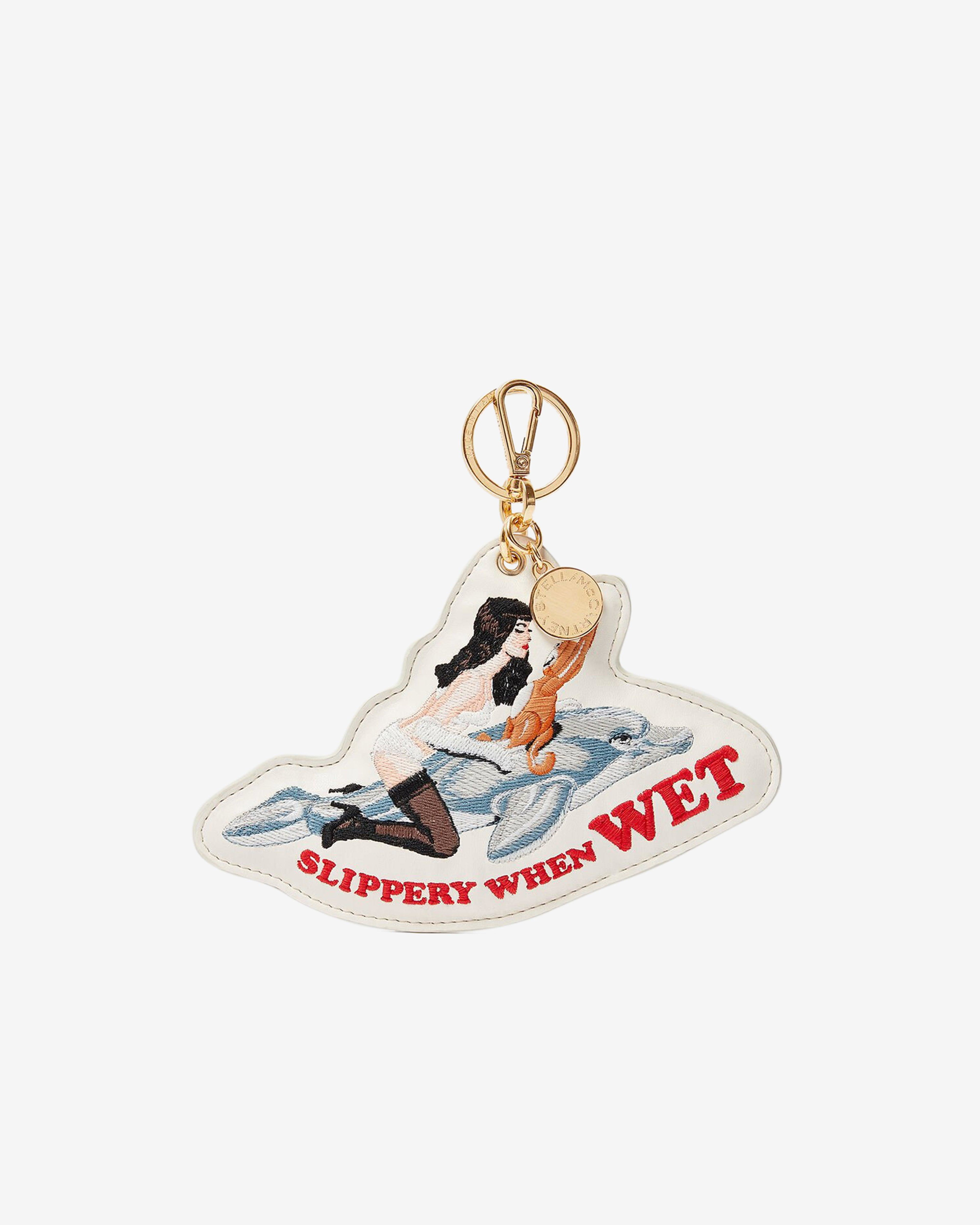 Stella McCartney - Jeff Koons Slippery When Wet Keyring - (Ivory) by STELLA MCCARTNEY