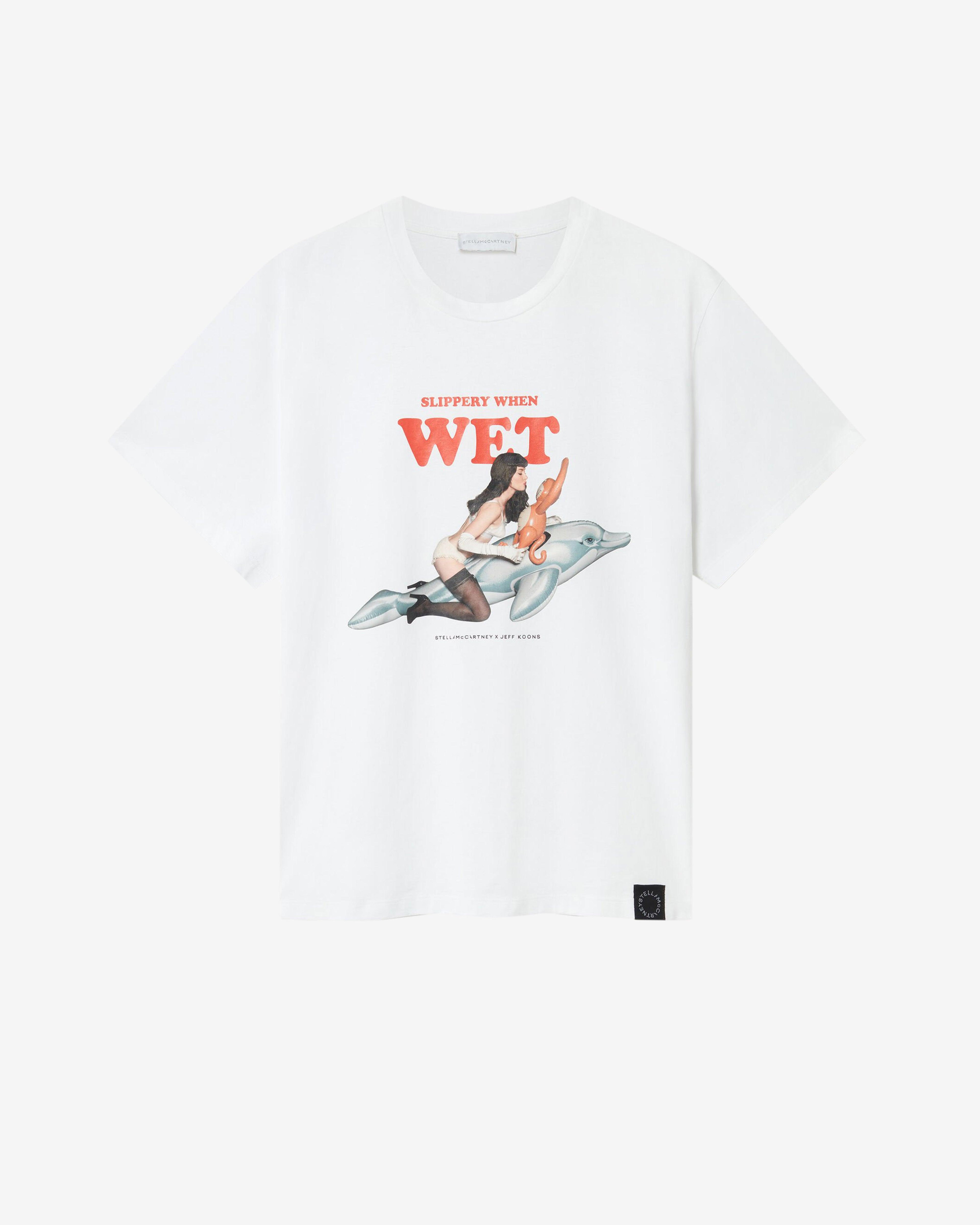 Stella McCartney - Jeff Koons Slippery When Wet T-Shirt - (Pure White) by STELLA MCCARTNEY