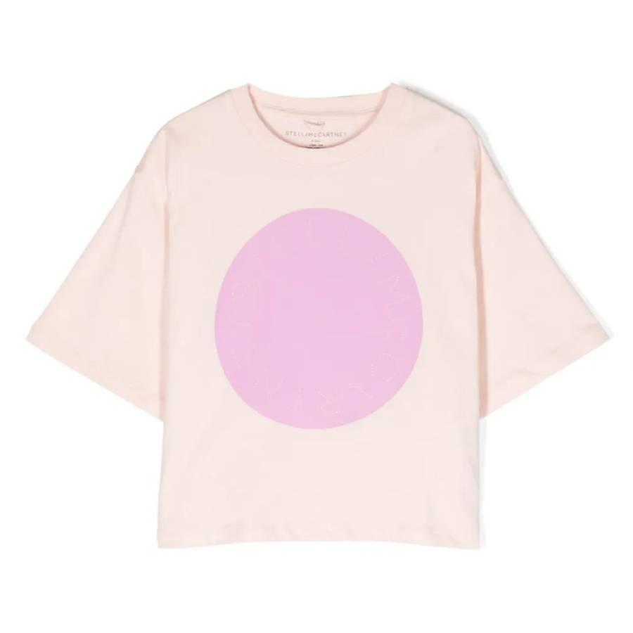 Stella McCartney Kids Circle Logo Cotton T-Shirt by STELLA MCCARTNEY