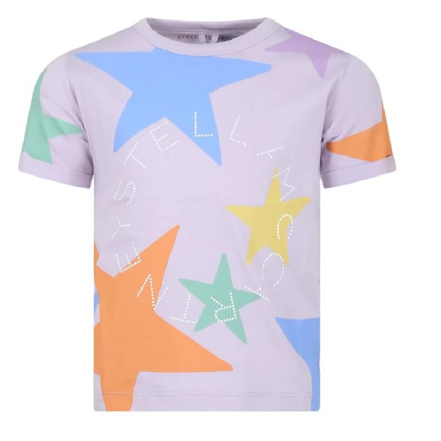 Stella McCartney Kids Star Printed Crew Neck Shirt by STELLA MCCARTNEY