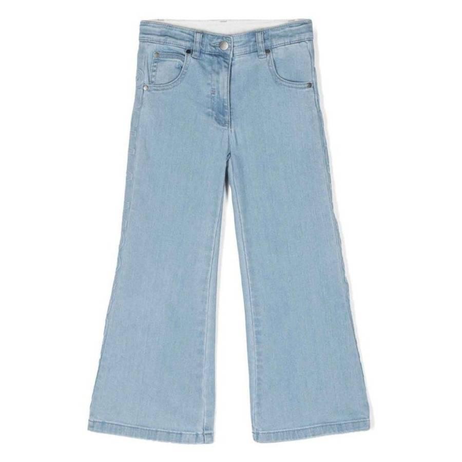 Stella McCartney Kids Wide Leg Denim Jeans by STELLA MCCARTNEY
