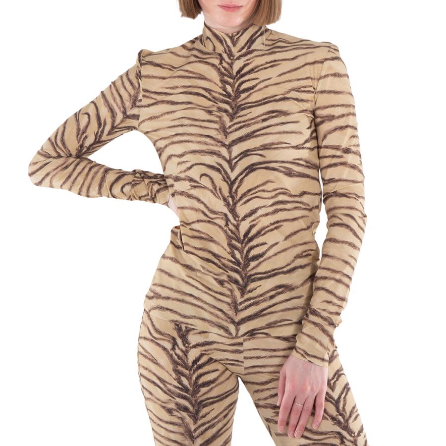 Stella McCartney Long-Sleeved Tiger Printed Top by STELLA MCCARTNEY