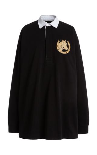 Stella McCartney - Oversized Cotton Rugby Polo Shirt - Black - IT 42 - Moda Operandi by STELLA MCCARTNEY Stella McCartney - Oversized Cotton Rugby Polo Shirt - Black - IT 42 - Moda Operandi by STELLA MCCARTNEY