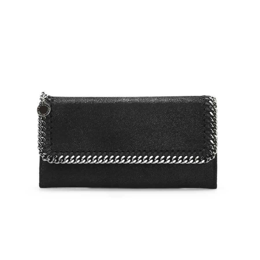 Stella Mccartney Falabella Continental Wallet- Black by STELLA MCCARTNEY
