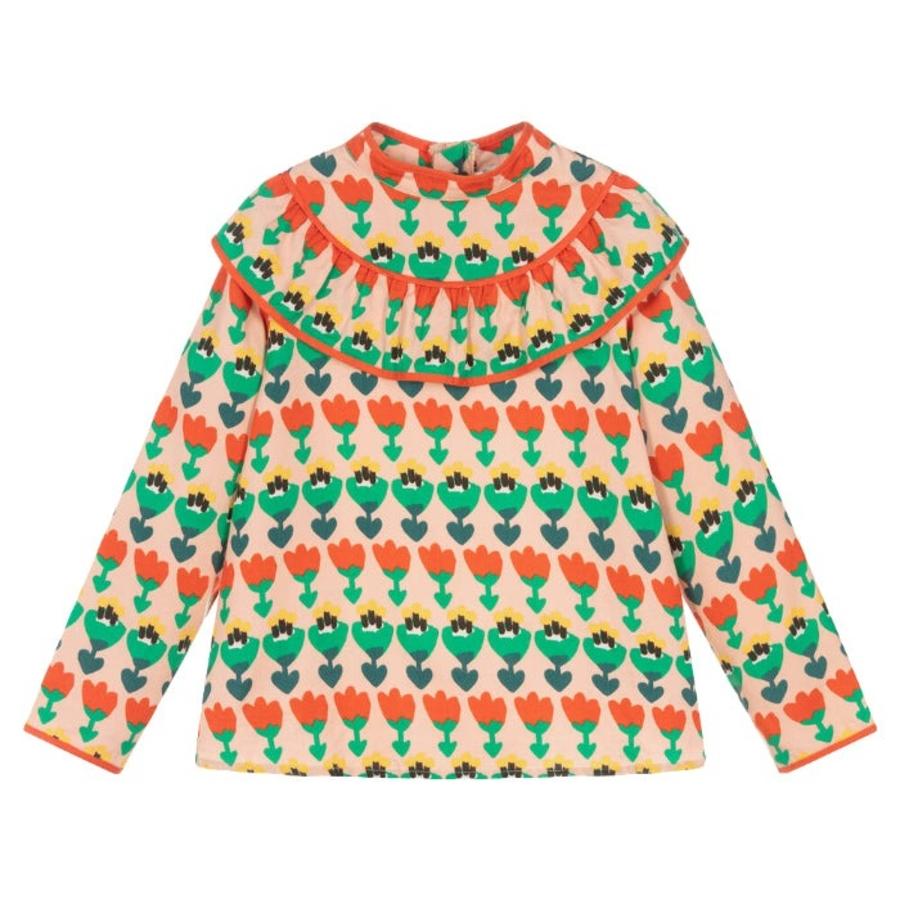 Stella Mccartney Kids Frill Shirt Multicolour Tulip Print by STELLA MCCARTNEY