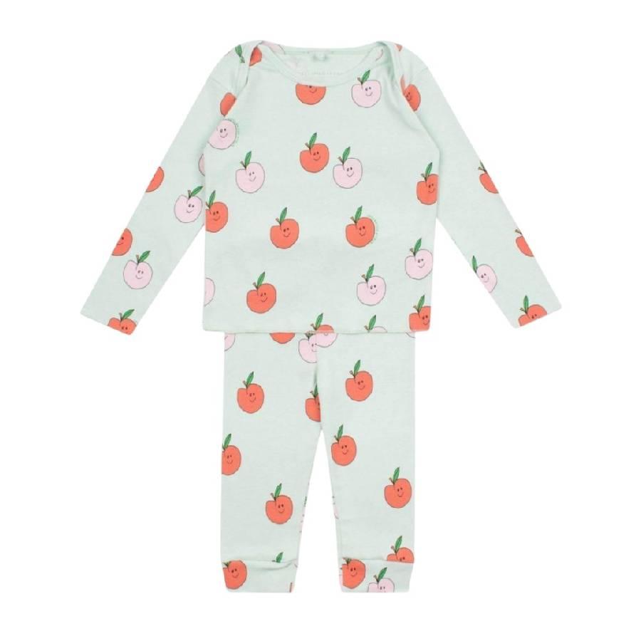 Stella Mccartney Kids Graphic Apple Print Long Sleeve Pajama Set by STELLA MCCARTNEY