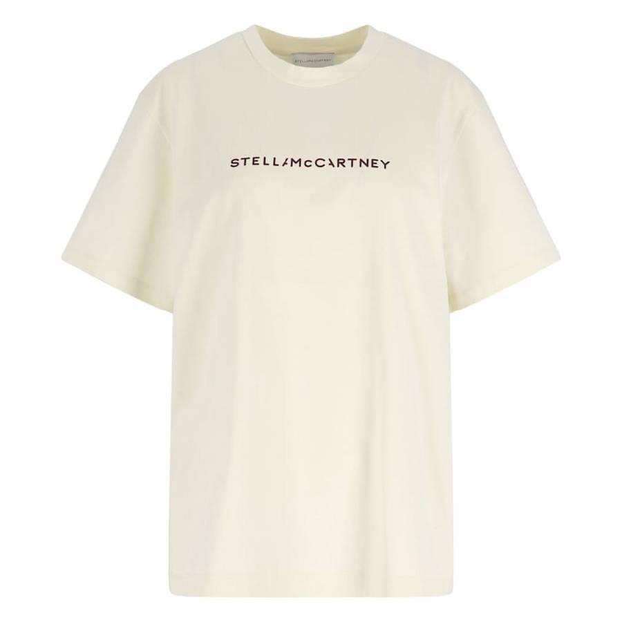Stella Mccartney Logo Oversized Cotton T-Shirt by STELLA MCCARTNEY