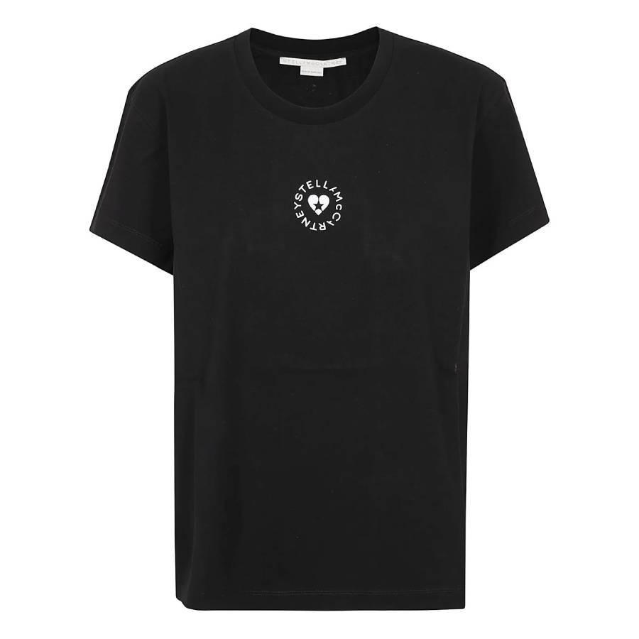 Stella Mccartney Lovestruck Logo Cotton T-Shirt by STELLA MCCARTNEY