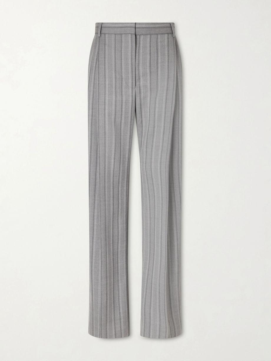 Striped low-rise wool straight-leg pants by STELLA MCCARTNEY