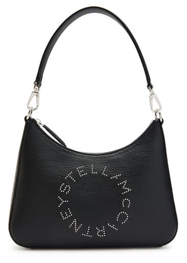 Studded-logo faux leather shoulder bag by STELLA MCCARTNEY