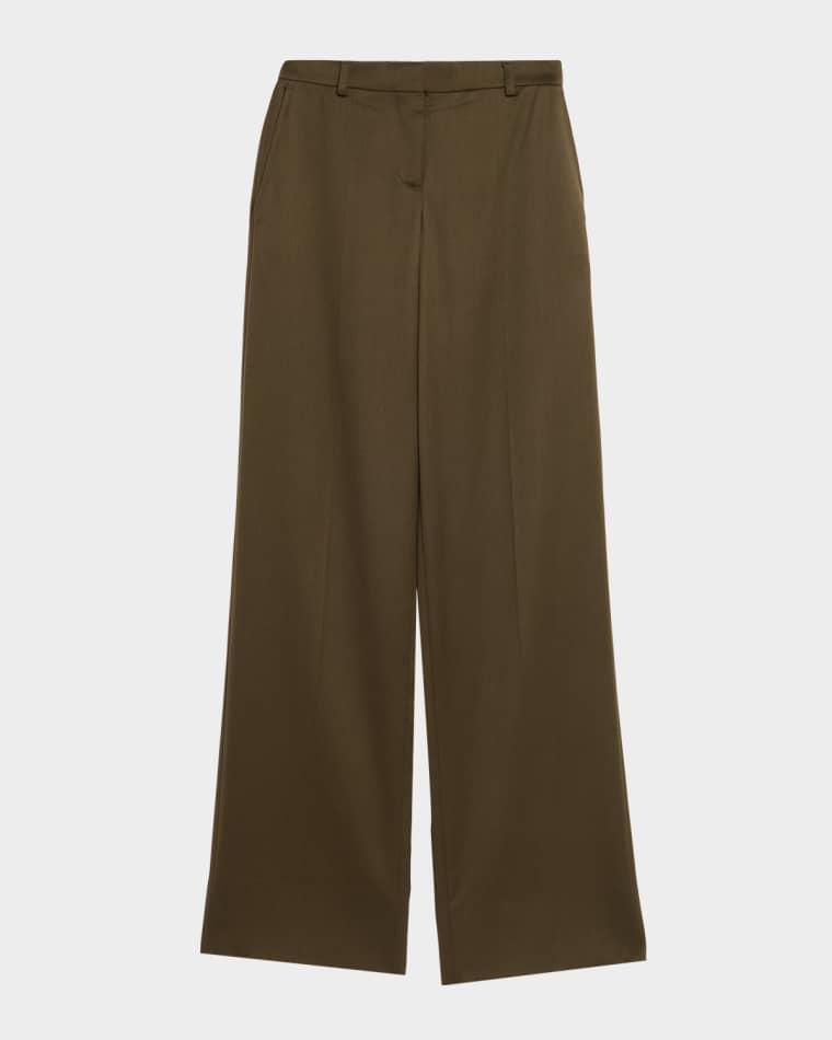 Tailored Wool Wide-Leg Trousers by STELLA MCCARTNEY