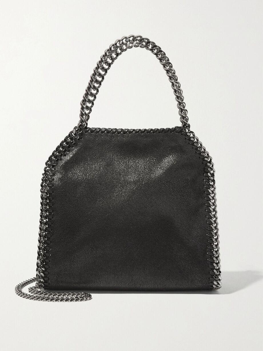 The Falabella mini faux brushed-leather shoulder bag by STELLA MCCARTNEY