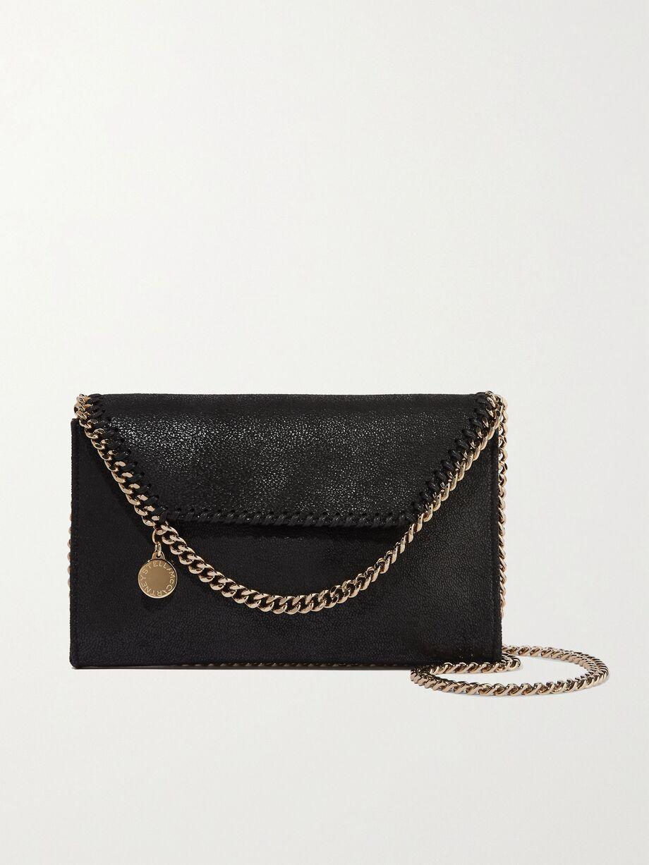 The Falabella mini faux brushed-leather shoulder bag by STELLA MCCARTNEY