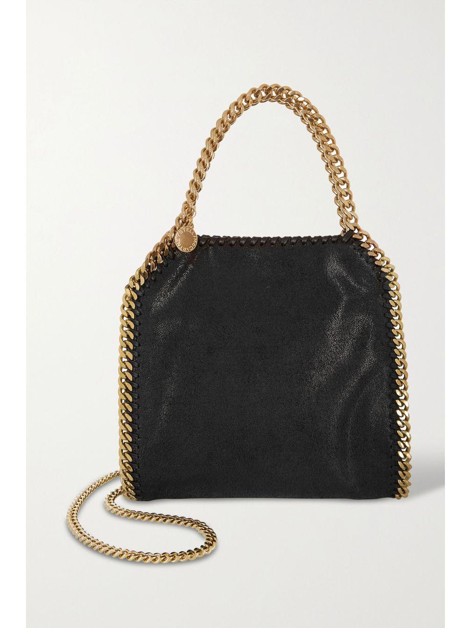 The Falabella mini vegetarian brushed-leather shoulder bag by STELLA MCCARTNEY