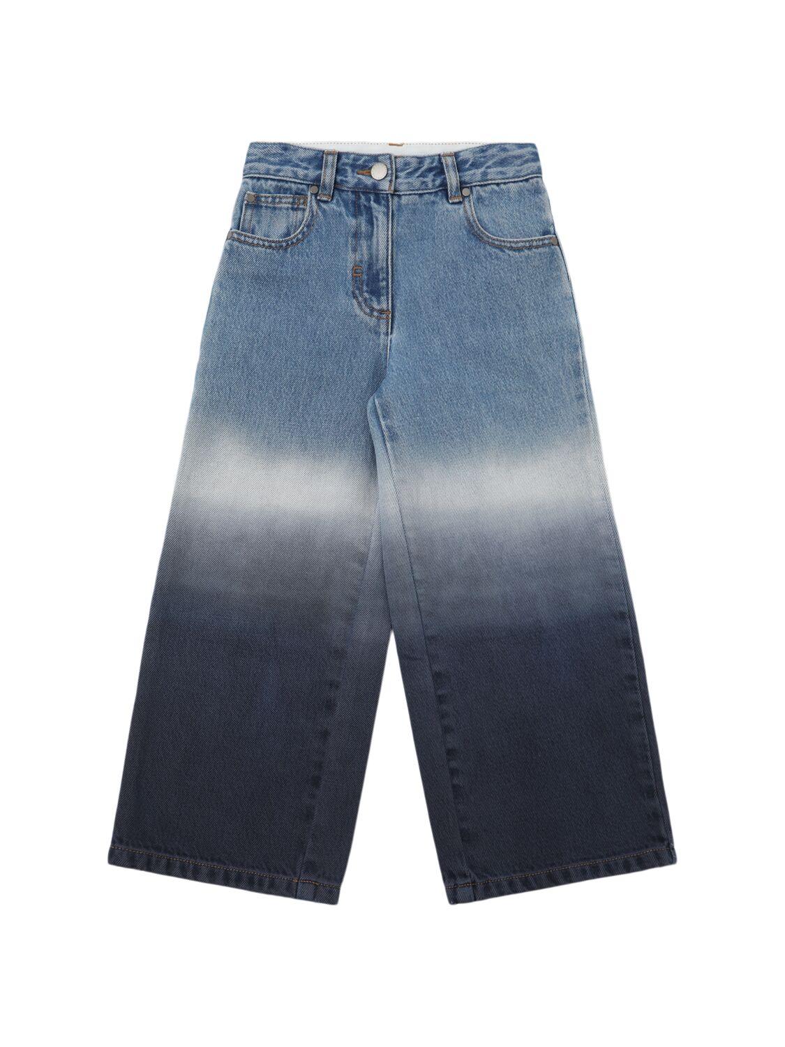 Tie Dye Cotton Denim Jeans by STELLA MCCARTNEY