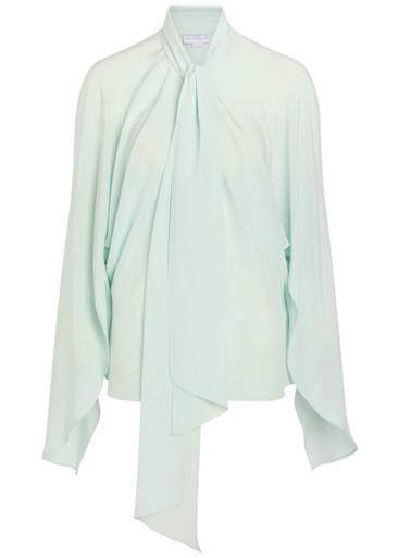 Tie-effect silk shirt by STELLA MCCARTNEY