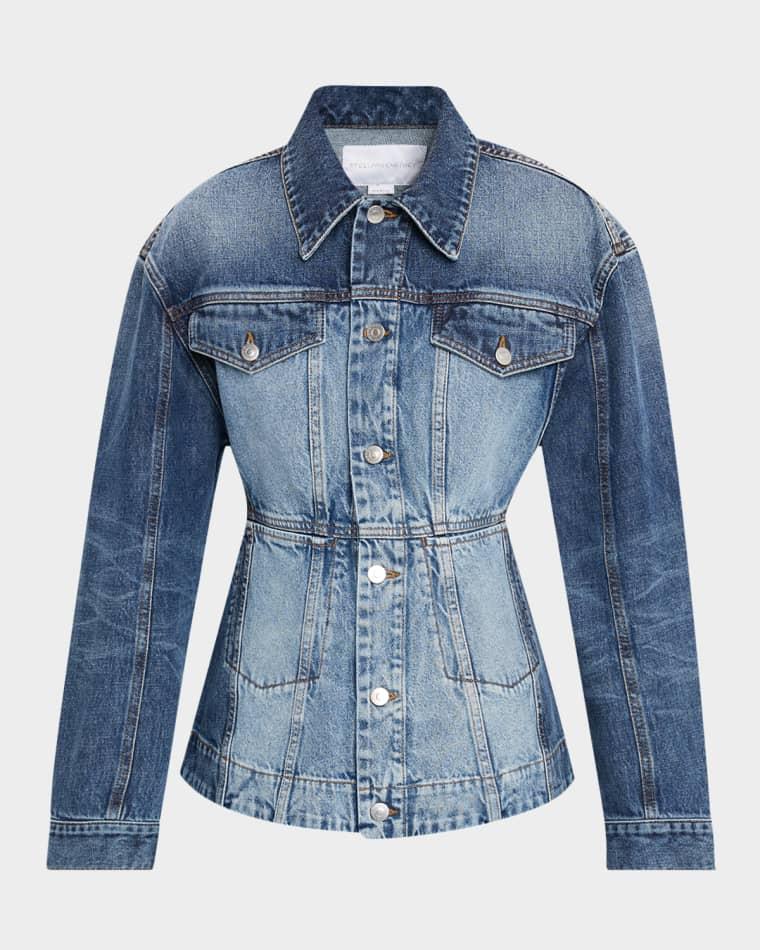 Two-Tone Waisted Denim Jacket by STELLA MCCARTNEY