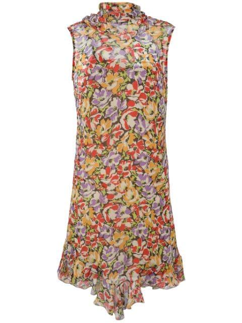 Ultra Floral-print ruffled minidress by STELLA MCCARTNEY