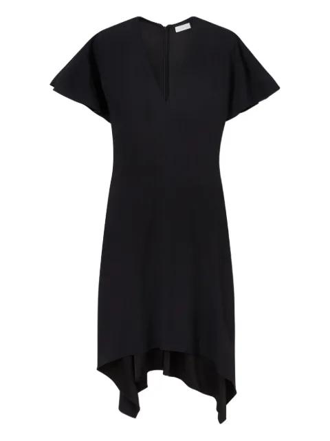 V-Neck short-sleeve satin midi dress by STELLA MCCARTNEY