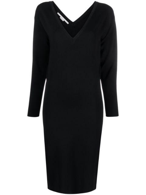 V-neck knitted midi dress by STELLA MCCARTNEY