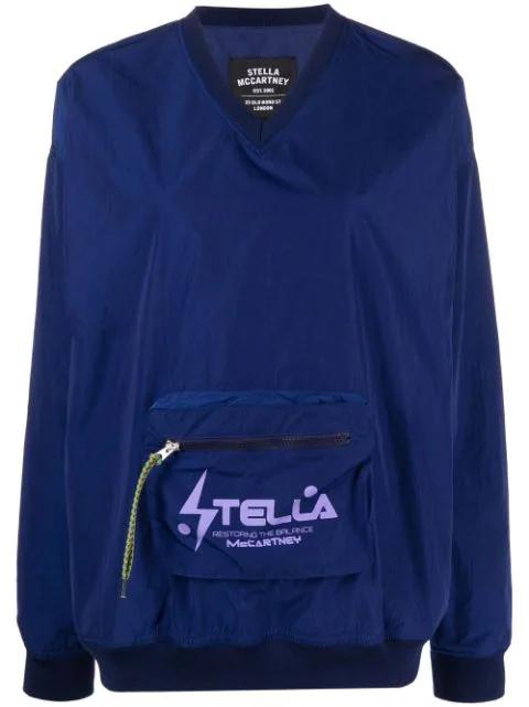 V-neck pouch pocket sweatshirt by STELLA MCCARTNEY
